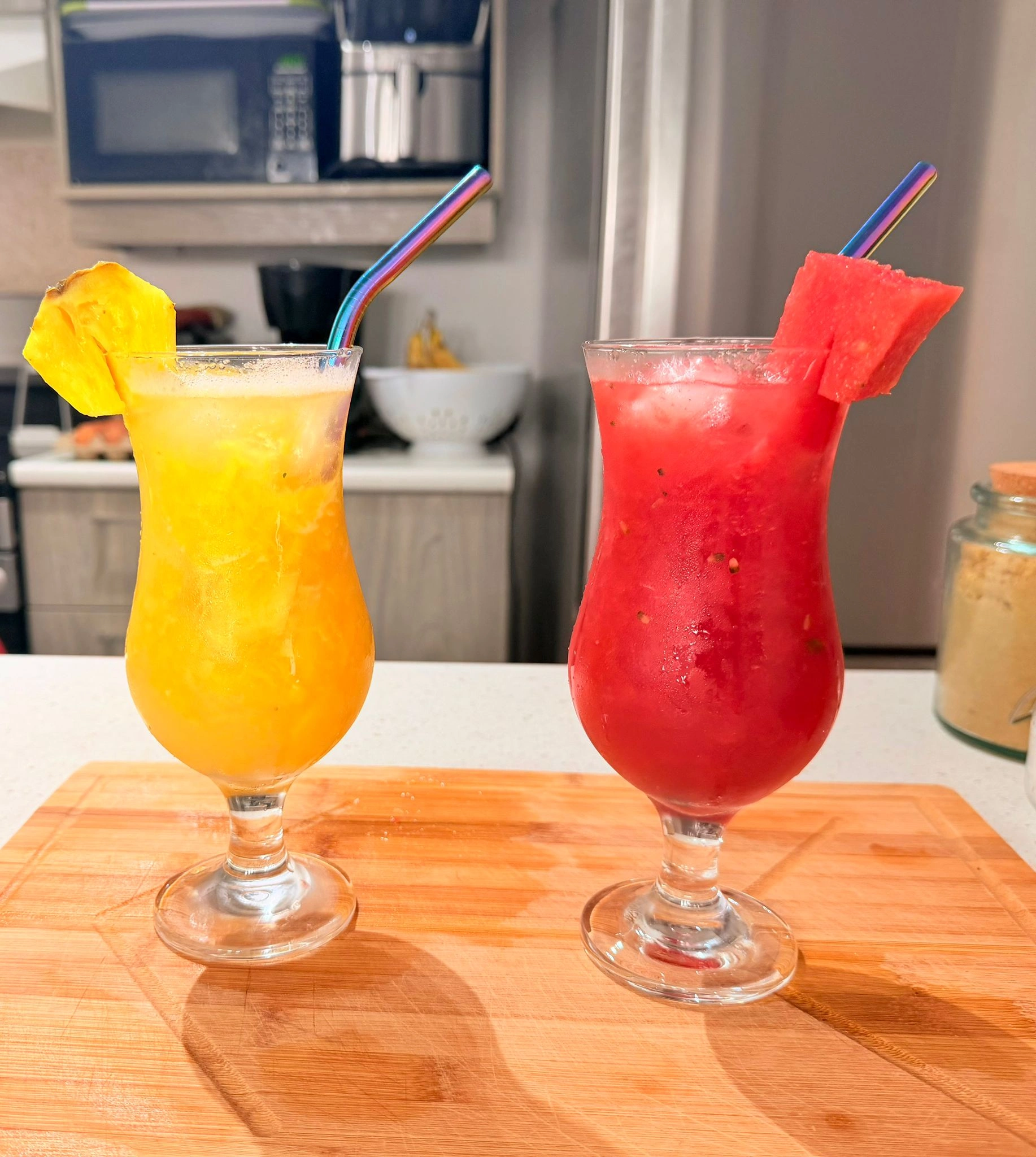 Duo Cocktails Tropicaux Ananas & Melon d'Eau