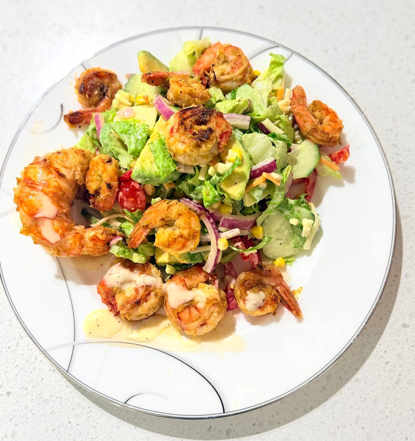 Salade Gourmande Crevettes & Avocat